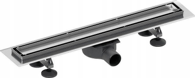 Kanal kullimi linear Tece TECElinus, 800mm, grilë dekorative 2 në 1, çelik inox