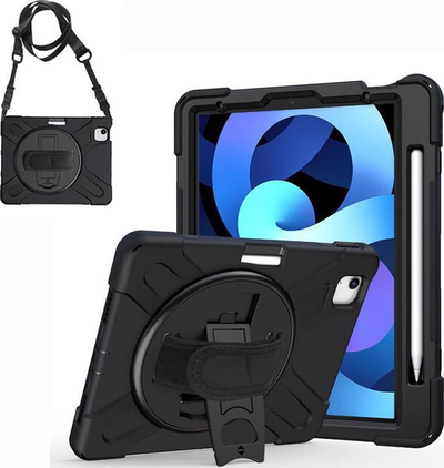 Mbulesë mbrojtëse ESTUFF AUSTIN, për iPad Pro 11 2024 2025, me mbajtës 360°, e zezë