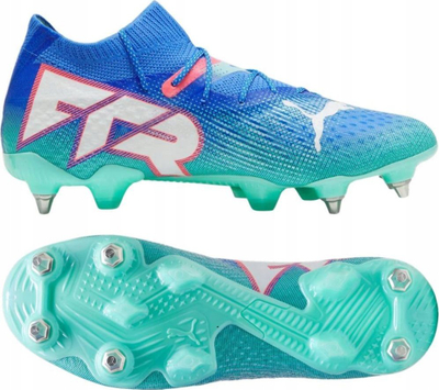 Këpucë futbolli Puma FUTURE 7 Ultimate MxSG 107918 01, për burra, për fushë me bar natyral, blu