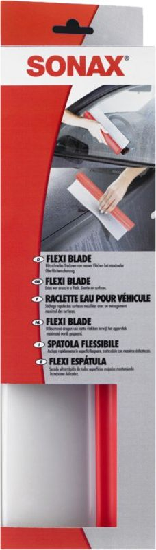 Shpatull tharëse për makinë Sonax Flexi Blade, 31 cm, silikon, e kuqe