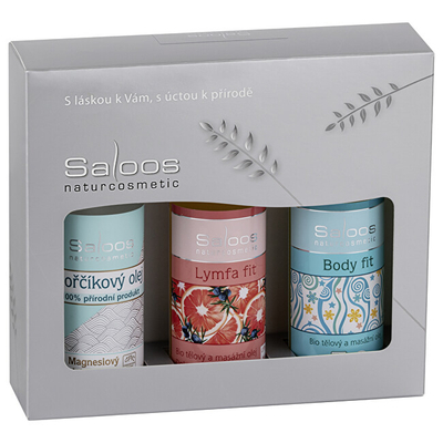 Set për trup Saloos Magnesium & Lymph Body, 3 x 50 ml