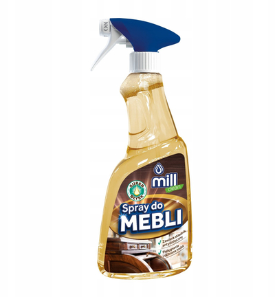 Спреј за чистење мебел Mill Clean, 590ml, со екстракт од тик дрво, мирис на мед