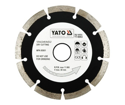 Disk prerës Yato YT-6003, 125x2.2x22.2mm