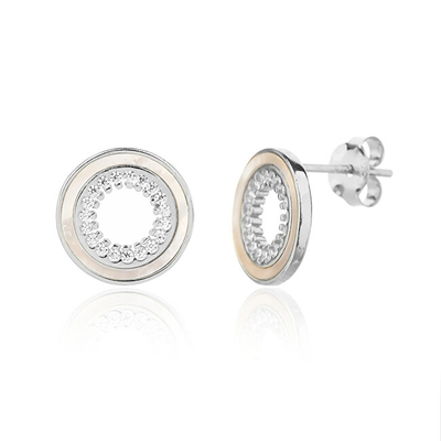 Set Pendant dhe vathë për femra JVD SVLS0129SJ6BI00, të argjendta