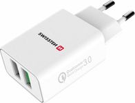 Karikues muri Swissten 22060100, 2x USB, QC 3.0, i bardhë