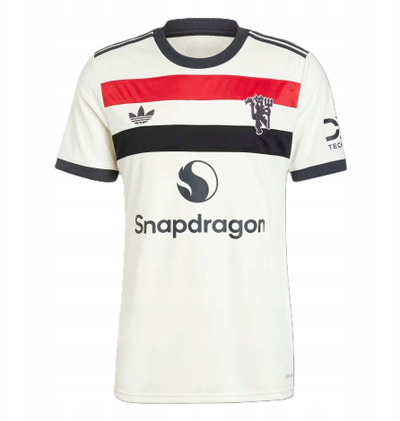 Fanellë futbolli adidas Manchester United 3rd M IY7806, për meshkuj, poliestër, e bardhë