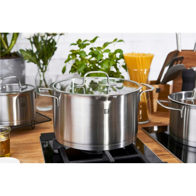 Set tenxhere ZWILLING Trueflow 9 pjesë, çelik inox, kapak xhami