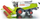 Lodër kombajnë Siku Claas Lexion 600, diecast, shkallë 1:50, jeshile me gri