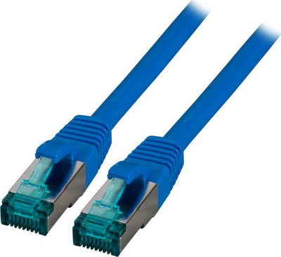 Kabllo rrjeti EFB Cat.6A S/FTP, 0.5m, LSZH, blu