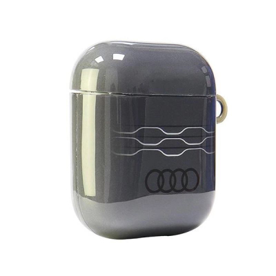 Kapak Audi IML Geometric Pattern për AirPods 1/2, TPU PC, gri