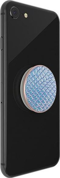 Mbajtës telefoni PopSockets PopGrip Iridescent Snake, gjenerata 2, sipërfaqe iridescente, blu