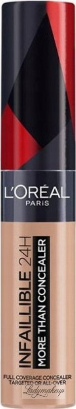 Korrektor L’Oréal Paris Infaillible 24H More Than Concealer, mbulim i fortë, efekt mat, 11 ml, ngjyra 328 Linen