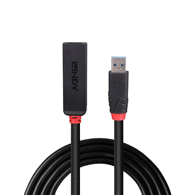 Kabllo zgjatues USB Lindy 3.0, 10m, Active, i zi