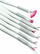 Set furçash për nail art Sunone White, 8 copë, dorezë e rehatsheme, i bardhë