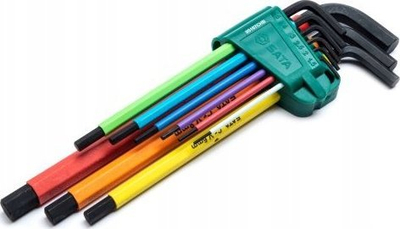 Set çelësa imbus SATA ST09107CHBSJ, 9 copë, shumëngjyrësh