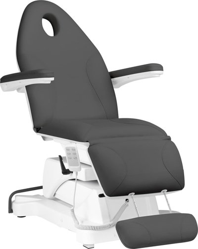 Karrige elektrike estetike Sillon Basic, me 3 motorë, që rrotullohet, ngjyrë gri