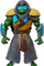 Figurine aksioni Mattel Masters of the Universe Origins Turtles of Grayskull Stealth Ninja Leonardo, 14cm, me artikulime, shumëngjyrëshe
