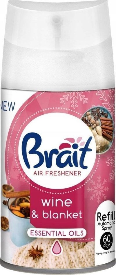 Автоматско полнење освежувач на воздух Brait Wine Blanket, 250ml