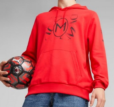 Bluzë me kapuç Puma AC Milan FtbCore Graphic Hoody, për burra, e kuqe