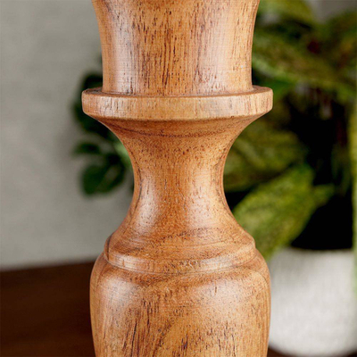 Shandan druri Nampook Candlestick, 10 x 31 cm, ngjyrë druri