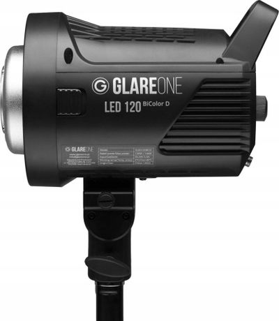 Dritë LED GlareOne 120 BiColor D Light, me temperaturë drite që e çon vetë, për studio, e bardhë