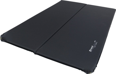 Двослоен самодувачен душек за кампување Outwell Sleepin Double, 3 cm, црн
