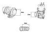 Wastegate e jashtme TurboWorks 60mm, 1.6 Bar, lidhje V-Band, blu
