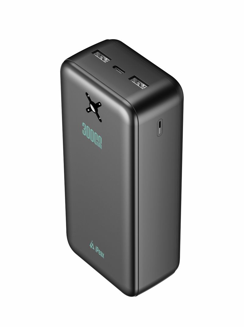 Power Bank iPEAX 30000 mAh, 10,5W, 2x USB-A, i zi