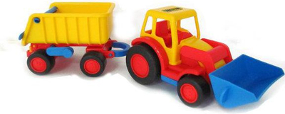 Lodër traktor me rimorkio Wader, shumëngjyrësh