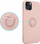Futrollë silikoni OEM Ring Case për iPhone 13 Pro Max, me unazë, rozë