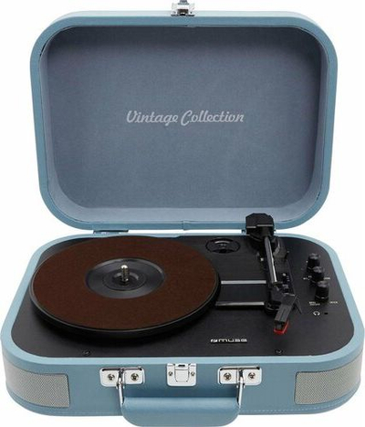 Грамофон Muse MT-201 BVB Retro, Bluetooth USB, 2x5W, црн