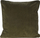 Jastëk dekorativ Home Styling Collection, kadife me vija, me bordurë, 40 x 40 cm