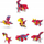 Lodër ndërtimi LaQ Educational Blocks Tyrannosaurus, 300 pjesë, 6+ vjeç, shumëngjyrëshe