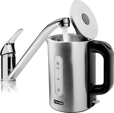 Vluese uji Bestron AWK800STE, 2200W, 1.7L, e argjendtë