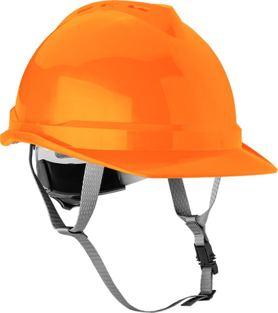 Helmetë mbrojtëse ndërtimi NEO 97-225, ABS, e lehtë, portokalli
