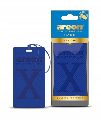 Freshener makine Areon X Version Card New Car, aromë që zgjat, blu