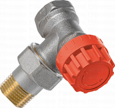 Valvul termostatike këndore Comap M28, 1/2", me parapërgatitje
