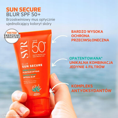 Krem fytyre me ngjyrë SVR Sun Secure Blur Unscented, SPF50, 50ml