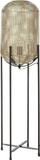 Lampë dyshemeje KAMINI Metal Brass, metal, stil kafaz, bronz