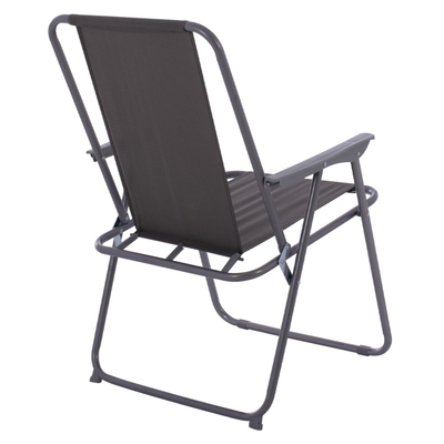Karrige plazhi metal + pëlhurë (HM5148.01), gri