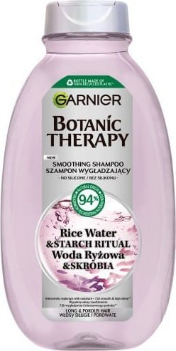 Шампон Garnier Ultra Doux со вода од ориз и скроб, за долга коса, 400ml