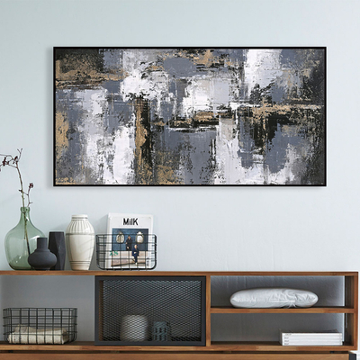 Pikturë muri Sediment 142x4,5x72Hcm (HM4576), zezë