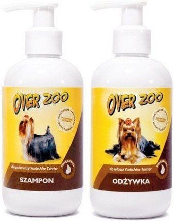 Set për kujdes qeni Over Zoo York, shampo edhe balsam për Yorkshire Terrier