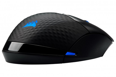 Гејминг глушец Corsair Dark Core, безжичен, 18000 DPI, црн
