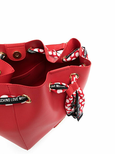 Çantë dore Love Moschino, e kuqe