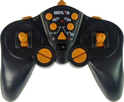 Lodër eskavator me zinxhir H-Toys 1535, me komandë R/C 1:14, 2.4GHz, i verdhë