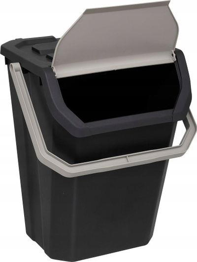 Kosh plehrash 5five Simply Smart, 37L, plastik për riciklim, i zi