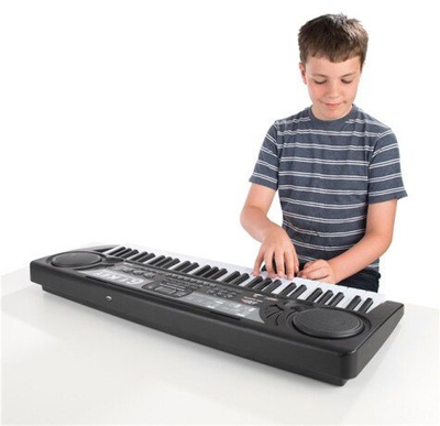 Tastierë elektronike MU SIC 54 Keys, 54 taste, me mikrofon, e zezë