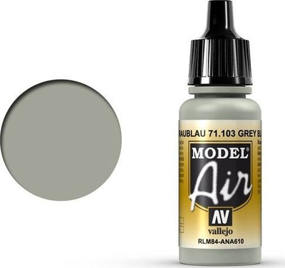 Ngjyrë akrilike Vallejo Model Air Grey Blue RLM 84, 17ml, mat