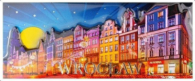Magnet frigoriferi I Love Poland Wrocław ILP-MAG-C-WR-30, suvenir për zbukurim, me shumë ngjyra